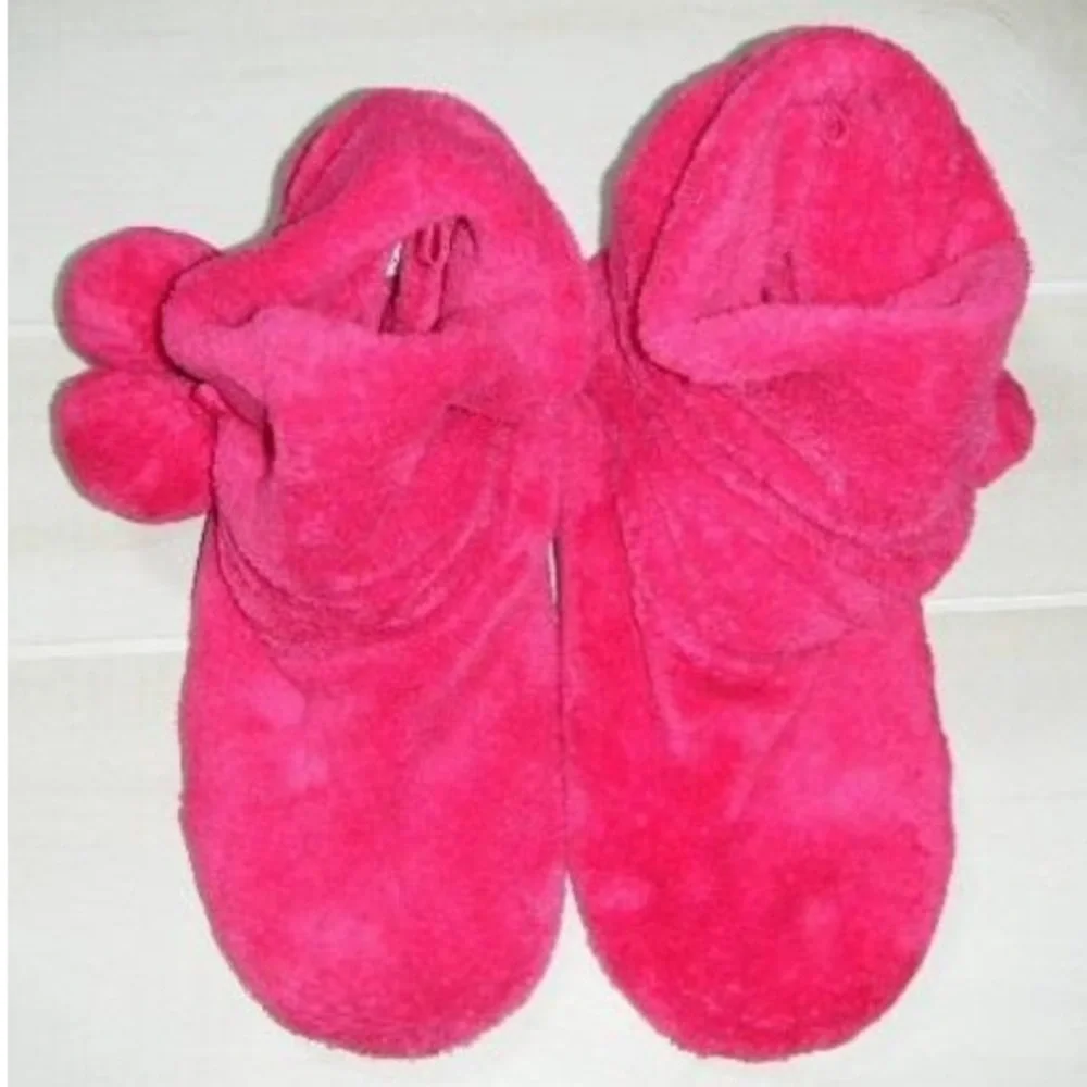 GAP Kids 1-2 Big‎ Girls Pink PlushBootie Slippers